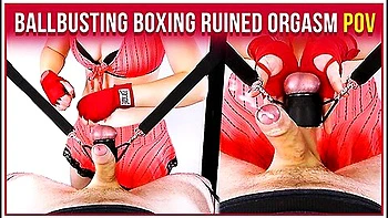 Ballbusting Boxing Handjob & Balls Torture Ruined Orgasm Cbt Pov Era