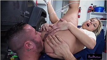 Horny Milf Uses Her Pussy To Get A Discount On Her Car Repair - Katie Morgan