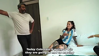 Angerl Cruz Loses Bet and Fucks Friend's Wife - Blowjob Doggystyle Latina Big Ass