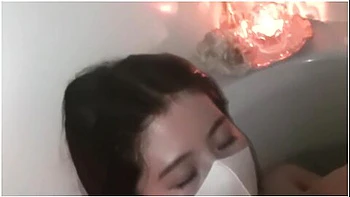 Mum In The Bath Warms The Rain-soaked Dad In The Bath And Has Sex With