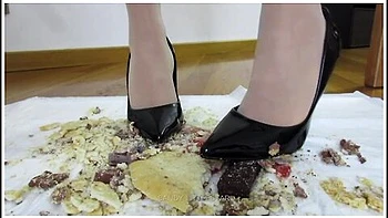Food Destruction In High Heels