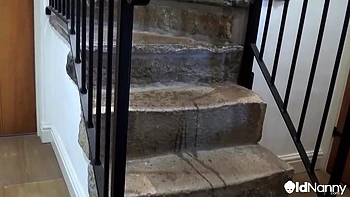 Auntie Trisha - British Milf Solo Stair Play