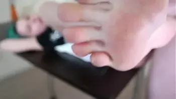 friend cum twice from fucking on the table and swallow the load | Laruna Mave