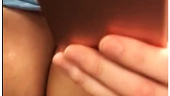 Soaking Wet Pussy Gets Fingered On The Train
