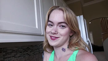 Sage Fox, the mechanic, gets her long blonde hair messed up