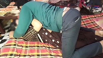 Young Indian Bhabhi in Black Saree Calls Neighbor Brother-in-law for Hot Sex - Homemade Fucking & Moaning