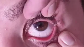 Cum dumpster gets a full cumshot into her open eye | talking