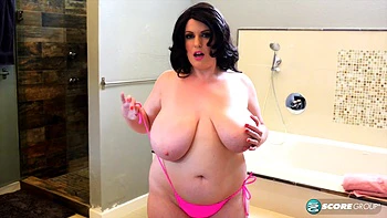 Naia's Heavy Tits Overwhelm Her Pink Bikini - Naia Bee - XLGirls