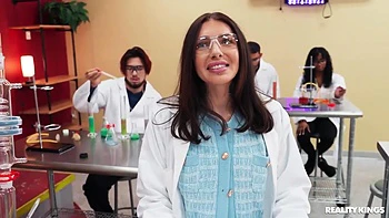 Sucks The Professors Cock And Joins Them With Selina Bentz And Brenna Mckenna