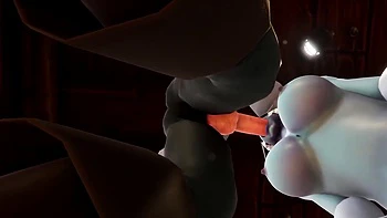 Elf Fucks Night Elf with a Blindfold in the Kitchen - Warcraft Porn Parody