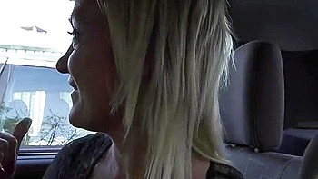 Cougar Orgy In A Car Threesome Blonde And 3 Cocks