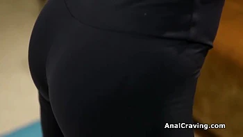 Bootie Plug Yoga Girlfriend Gets Assfucked