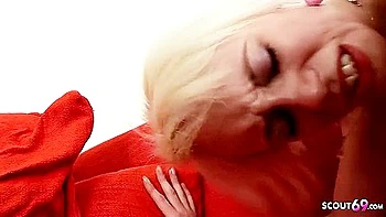 Petite Anorexic Girl Teena Blond - Pickup By Old White Monster Cock To Fuck