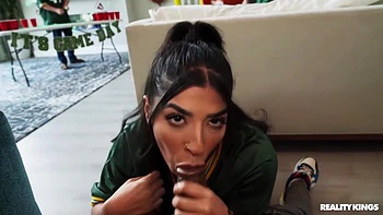 Seduces Mazee And Gets To Ride His Bbc With Her Fat Ass With Jasmine Sherni