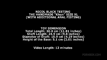 Nicol Black Testing The Handmade Khun Size XL (With Additional
