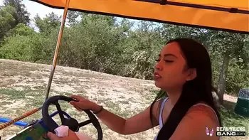 Real Teens - Chesty Asian Luna Mills Does Her First Porn Casting