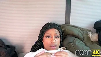 Ball-licking Busty Petite Ebony Fucks Bwc On Bus Free