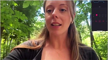 A Walk In The Woods Never Felt So Good! Public Orgasm Almost Caught!