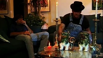 Pot heads watch 2 hot chicks fuck each other