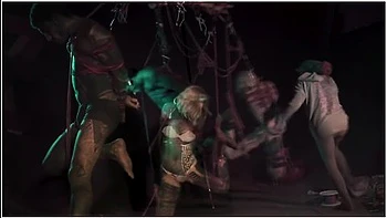 Shibari Hook Suspension - Tattoo Couple Bondage In The Air