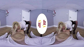 Ahatss: Blowjob, Cowgirl  Blonde VR Porn