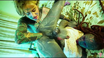 Hardcore Tattoo Couple Femdom
