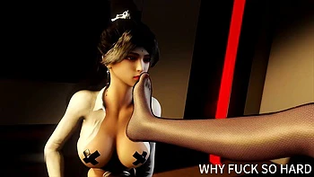 3D Big Boobs Lesbians Have BDSM Sex