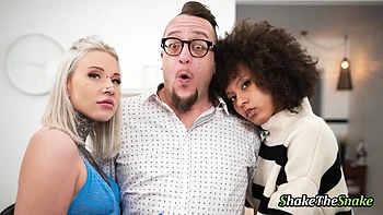 Shake The Snake - a Small Titties Blondie is Getting Anal Pounded Passionately by a Random Dude.: Porn