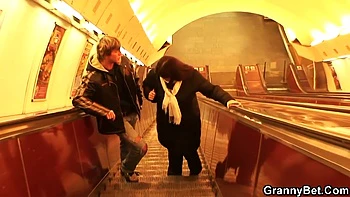 A Man Winning Over A Mature Fat Woman