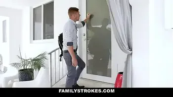 Ebony stepsis titfucks stepbros big cock