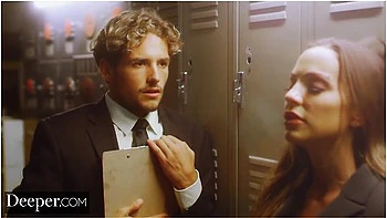 Abigail Mac Fucks Her Young Employee In The Bathroom