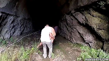 Hot Chick With Massive Fake Tits Enjoys Anal Sex Outdoors. Full Clip