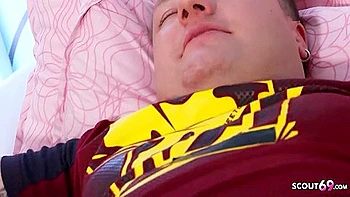 German Stepson Catches Big Tit Stepmom Susi Naked And Gets Sex