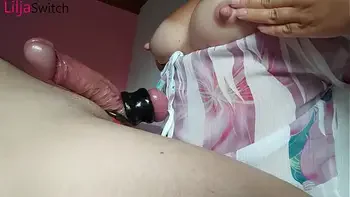 Milf Hard Nipples and Boobs Handjob