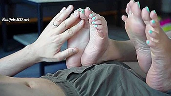 Blonde Women With Nice Toes Give Footjob Sweden