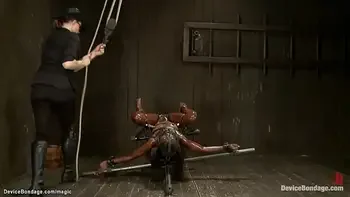 Lezdom torment blonde then ebony slut