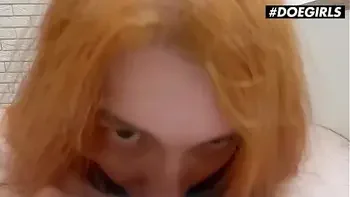 DOEGIRLS - (Kate Utopia) - Big Tits Redhead Girlfriend Sucks Me Off