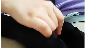 Black Pantyhose Femdom Footjob And Handjob Tease