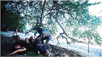 Alternative Girls Shibari - Outdoor Public Kinbaku Rope Play Action With Tattooed Teens 18+ - Bondage