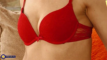 British Nurse Fire Girl Is A Skinny Cougar Who Loves To Play With Her Shaved Pussy