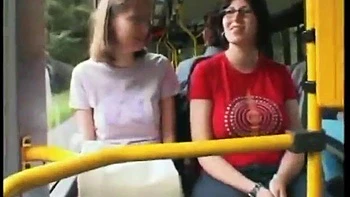 She gets fucked on the bus in front of everyone: Blowjob, Doggy  Missionary Porn