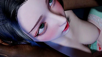 3D Asian Wife Cheating with Big Black Cock and Pissing a Lot