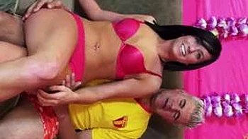 Brunette bang: Blowjob, Doggy  Cowgirl Porn