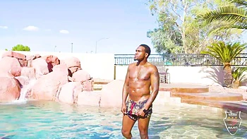 Helena Price Pool Side Pounding!