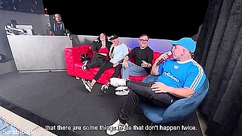 Sara Blonde I During A Tv Interview With My Husband And The Audience