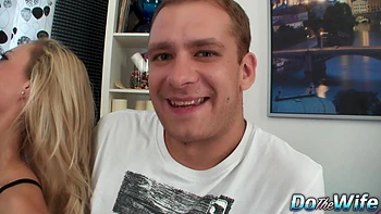 Slutty Blonde Wife Brittany Bardot Gets a Nice BBC Facial