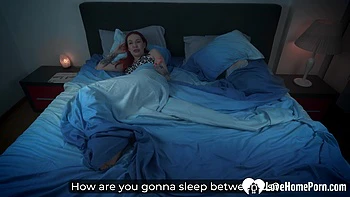 Sharing a bed with stepsister ends with sex