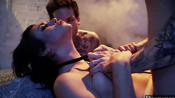 Small Hands and Owen Gray fucked Brooklyn Gray with intense passion in a rough threesome.