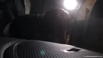 Parking lot fuck slut for lots of random dicks
