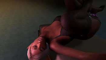 Black elf ass fucked hard by a voodoo dick